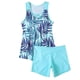 thumbnail image 2 of Traje de baño de dos piezas para mujer, trajes de baño para mujer, traje de baño de dos piezas con espalda de tirantes y estampado conservador para mujer, vestido de baño para mujer, 2 of 3
