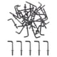 thumbnail image 1 of Ganchos en forma de L Uxcell, paquete de 40, ganchos de tornillo de ángulo recto de 5/8 pulgadas para colgar, bronce negro, 1 of 7