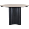 thumbnail image 6 of Bowery Hill Contemporary Black Oak Veneer And Sintered Stone Dining Table, 6 of 7