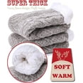 thumbnail image 5 of Women Slipper Fuzzy Socks Fluffy Cozy Cabin Warm Winter Soft Thick Comfy Fleece Non Slip Home Socks 1Pairs, 5 of 7