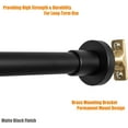 thumbnail image 6 of Heavy Duty Shower Rod, Adjustable Shower Curtain Rod, Expandable 47-84 Inch, Permanent Mount Shower Rod, Never Rust Stainless Steel For Window Curtain and Closet, Matte Black, 6 of 14