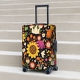 thumbnail image 2 of Lsque Sunflowers Mushrooms Printed Luggage Cover, Travel Luggage Protector,Scratch and Dirt Resistant, Fits 18-32 Inch Luggage - Large, 2 of 9