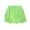 Green, variant on TOOYOU Girls Skirts Metallic Skirt 3 Layer Ruffle Skirt Sparkly Shiny Skirt For Party Sweet Girl Basic Short Skirt Size 8-9 Years Black