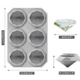 thumbnail image 5 of Bandeja de silicona for cubitos de hielo: molde con forma de diamante de 6 ranuras for hielo, chocolate, gelatina y más, 5 of 5