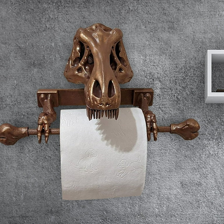 Skeleton, toilet paper holder wall mount