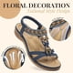thumbnail image 3 of Sandalias para mujer Littleplum con soporte de arco, azul, talla 8.5, 3 of 7