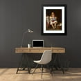 thumbnail image 4 of Percival de Luce 19x24 Black Modern Framed Museum Art Print Titled - An Anxious Mother (1883), 4 of 5