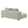 thumbnail image 3 of Solace Modular Upholstered Fabric Armless Loveseat in Linen, 3 of 10
