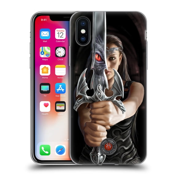 Head Case Designs Officially Licensed Anne Stokes Dragons 3 Reflection Soft Gel Case Compatible with Apple iPhone X / iPhone XS