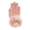thumbnail image 4 of UTSJKR Women's Warm Leather Gloves Windproof Touch Screen Cycling Shopping Gloves Soft Classic Handmade Versatile Accessory for All Seasons Winter Outdoor Activities Pink, 4 of 7