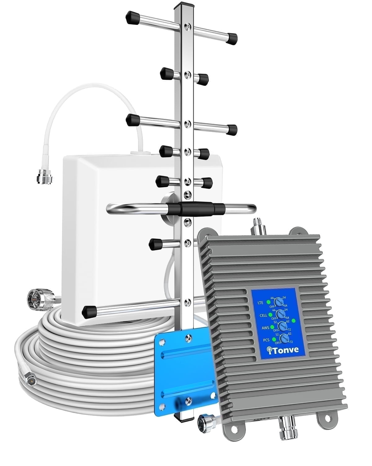 Phonetone, Cell Phone Booster, Support Band 12 13 17, 4500 sq ft