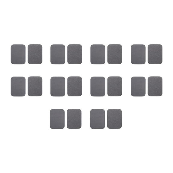 yotijay 10Pcs Hook and Loop Strips with Adhesive Hook and Loop Tape for Mats Curtain Gray