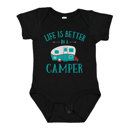 

Inktastic Life s Better in a Camper Gift Baby Girl Bodysuit