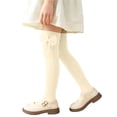 thumbnail image 5 of Jalioing Big Girls Thigh High Stockings Cute Cable Knit Bowknot Long Tube Socks Kids Girls Dress Socks 3-12 Years, 5 of 6