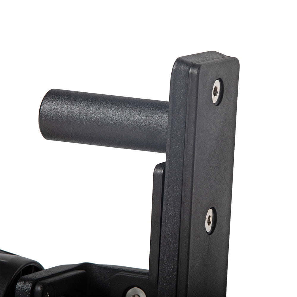 Titan Fitness T-2 Series Quick Release Roller J-Hooks, 850 LB Capacity, Fits 2" x 2" Tubular Steel, 24mm Pop-Pin