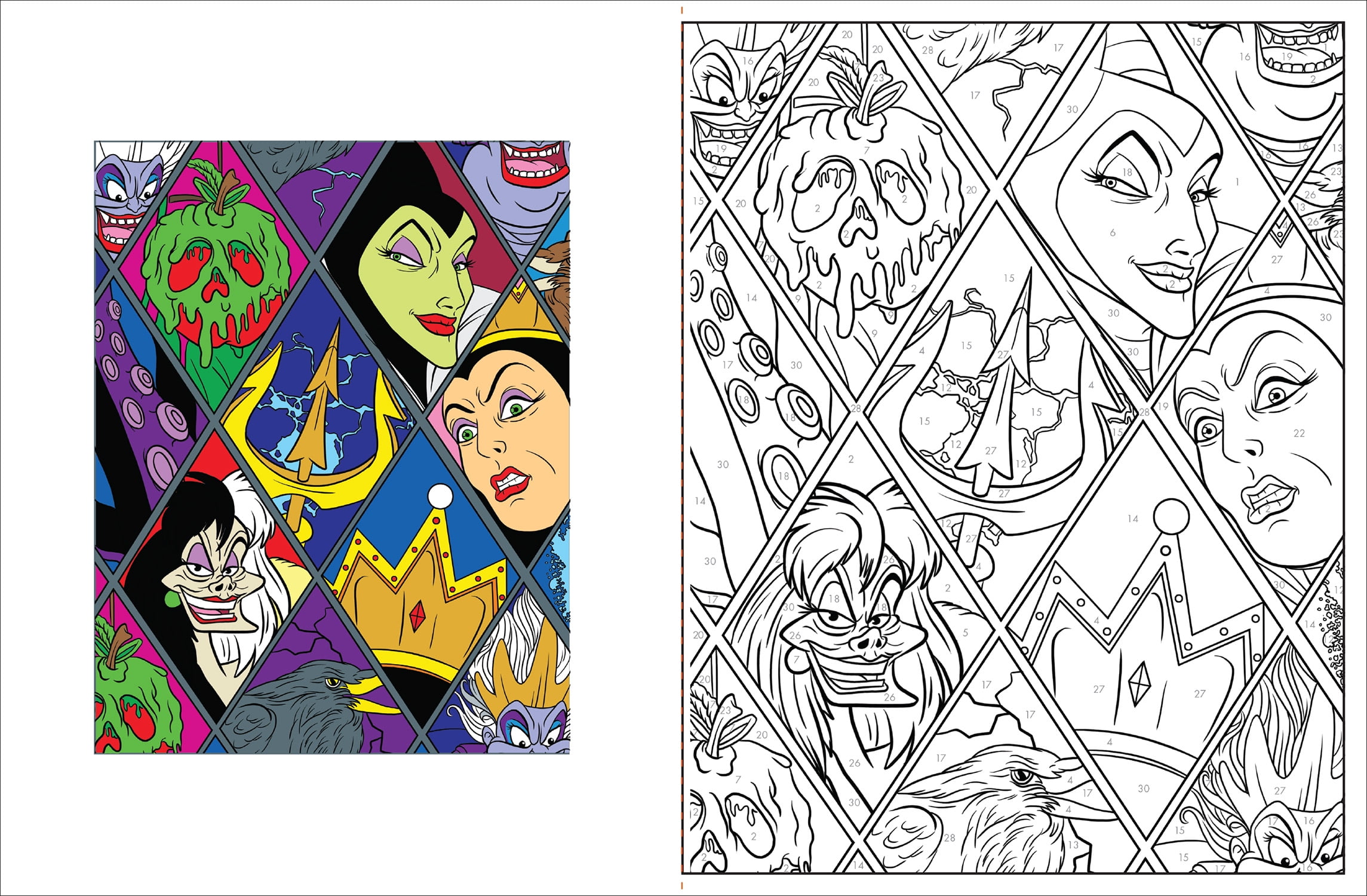 Disney Villains: Adult Colouring Book