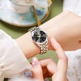 thumbnail image 4 of OLEVS Watches for Women Luxury Casual Dress Analog Quartz Digital Date Two Tone Gold Plated Stainless Steel Waterproof Luminous Female Wrist Watch Reloj para Mujer, 4 of 11
