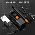 thumbnail image 7 of Tire Inflator Portable Air Compressor with Digital Pressure Gauge, 12V Smart Air Pump for Car Tires, Motorcycle, SUV, Electric Bike, Bicycle, Sports Balls with 10000mAh Battery & LED Light, 7 of 7