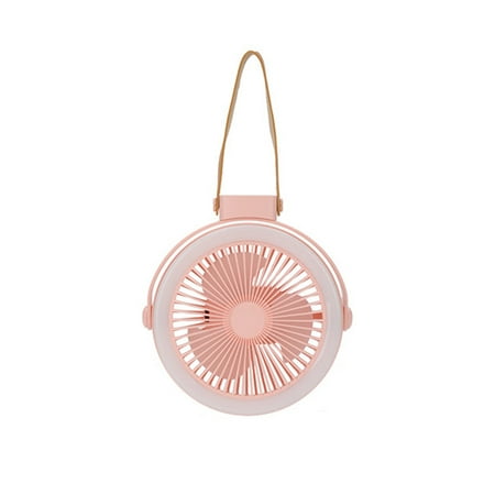 

Portable Fan for Travel 3 Speeds Mini Desk Fans Rechargeable Battery Operated Fan with LED Light Portable USB Fan Quiet for Home Office Outdoor