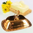 thumbnail image 5 of Butter Dish Box Serving Tray Kitchen Dinnerware Cheese Server for Restaurant Golden, 5 of 7