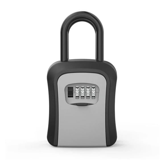 Wall-Mounted Key Storage Box Portable Key Lock Box 4 Digit Combination Security Lock Box Resettable Code Safe Lock Box for Home ,More Reliable & Robust