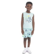 Bluey Toddler Boys Graphic Print Tank Top and Shorts Set, 2-Piece, Sizes 12M-5T