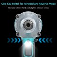 thumbnail image 3 of Mistaha Electric Impact Wrench Set with 600Nm Torque, 21V Lithium Battery, 4500 RPM Speed, Portable Cordless Power Tool Kit for Automotive Repair, 3 of 6