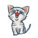 thumbnail image 2 of Hierro de tela en s de gato de dibujos apliques bordado de ropa accesorio de bricolaje Soledad Bordado gato parche apliques, 2 of 10