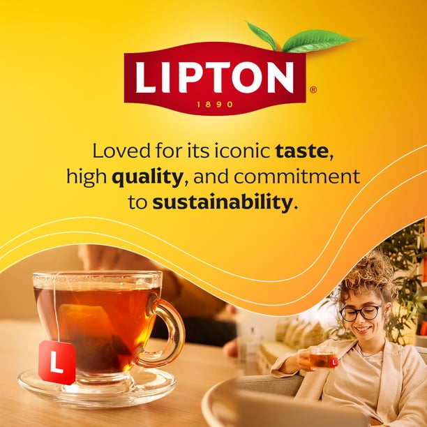 Lipton, Herbal Tea Bags, Peach Paradise 20 ct, Fruit Tea - Walmart.com