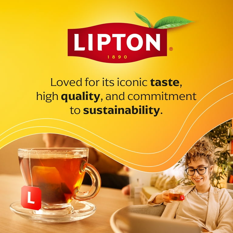 Lipton Peach Paradise Herbal Tea Bags, Caffeine Free Fruit Tea