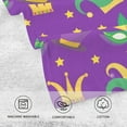 thumbnail image 4 of GZHJMY Mardi Gras Cotton Hand Towels, 2 Pack Absorbent Bath Towel Decorative Fingertip Towels for Bathroom Gym Spa Hotel Beach Swimming Pool,16"x 28", 4 of 7
