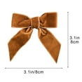 thumbnail image 2 of Party Bows 12 Pack Dark Brown Velvet Christmas Bows, 3 Inch Decoration Bows for Tree, Wreath, Gift Wrap, and Craft Projects, 2 of 7