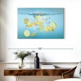 thumbnail image 3 of Elephant Stock Lemon Slices In Water Wall Art - Horizontal Canvas Wall Art - Kitchen Wall Decor - Food And Drink Canvas - Blue And Yellow Decor - 36" x 24", 3 of 8