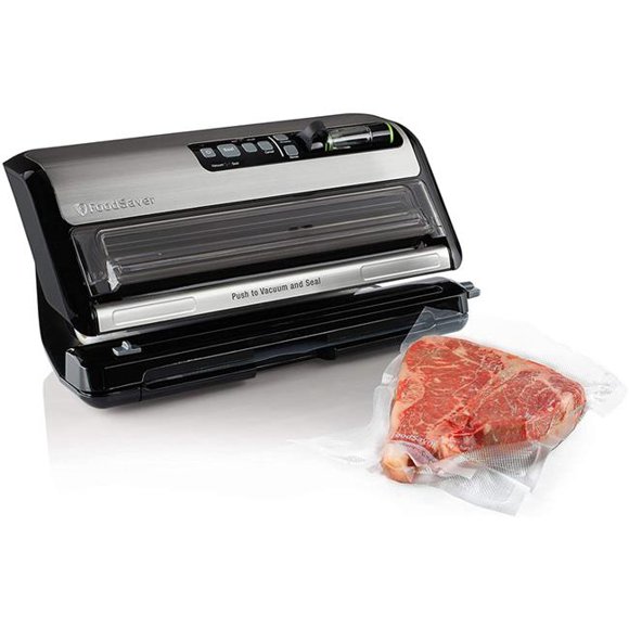 126W Vacuum Food Sealer - Black