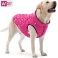 thumbnail image 7 of AiryVest Flexible Cold Weather Dog Jacket | Lightweight Reversible Warm Dog Jacket - Water Resistant Windproof Puffer Jacket | Insulated Dog Coats for Medium , Small & Large Dogs | Pink-Black, 7 of 7