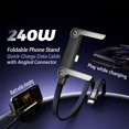 thumbnail image 2 of Invisible Holder Charger Cable with Stand, 360° Adjustable Metal Kickstand Type-C Fast Charge Wire, 1/2/3 Pack Multi-Purpose Phone Holder for Travel., 2 of 7