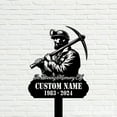 thumbnail image 4 of Handmadetneonsign Coal Miner Metal With Stake, Miner Metal Name Sign Stake, Miner Metal Decor, 4 of 5
