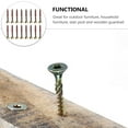 thumbnail image 3 of Shisuyan 100Pcs Self Tapping Screws Durable Screws Practical Wood Screws Fasteners, 3 of 9
