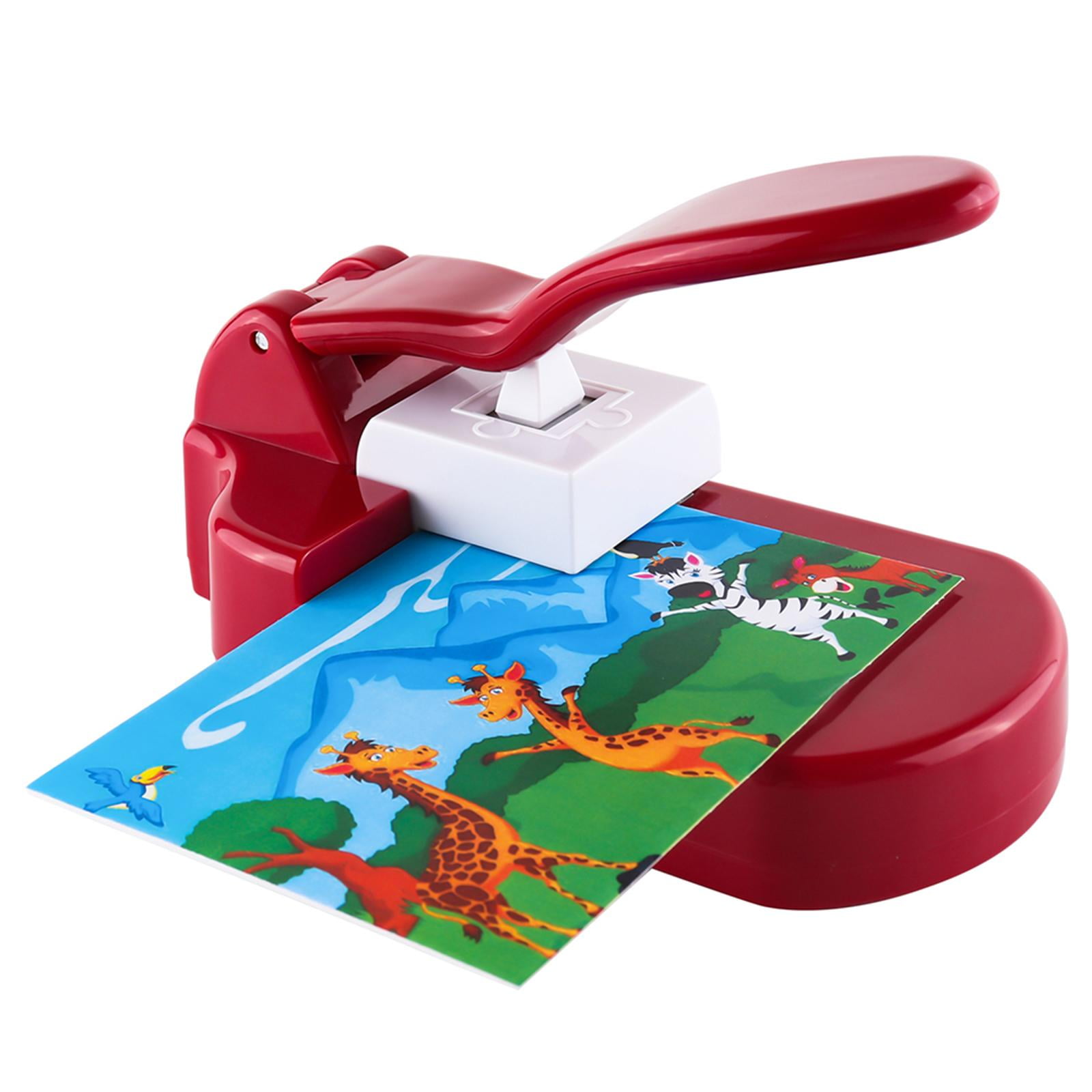 S SERENABLE DIY Puzzle Tool Paper Cutting Machine Puzzle Maker Machine for Kid Classroom Red