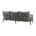 thumbnail image 3 of Zella Outdoor Patio Sofa in Aluminum, 3 of 12