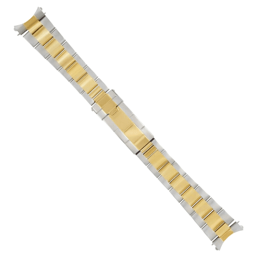 19MM OYSTER WATCH BAND FOR ROLEX DATEJUST, DATE 1500 15000 15505 F/LOCK T/TONE