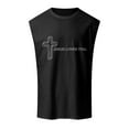 thumbnail image 4 of Baqcunre Tank Tops Men Mens Outdoor Fitness Loose Summer Leisure Printed Sports Hooded Tank Top Sweatshirts For Men Tops For Men Black L, 4 of 4