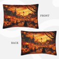 Halloween Bedding Pillow Cases Queen Halloween Pumpkin Market Soft and