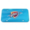 thumbnail image 1 of Plaque d'Immatriculation Laser Bleue avec Logo Thunder Oklahoma City, 1 of 1