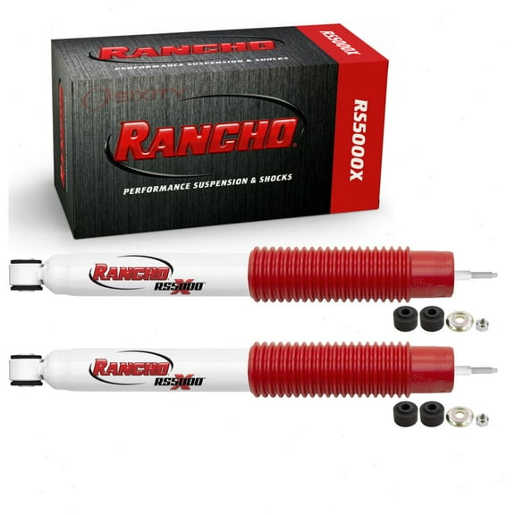 2 pc Rancho Front RS5000X Shock Absorbers compatible with Chevrolet Silverado 2500 HD 2001-2010 - With Front Raised Height 0 (In)