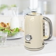 thumbnail image 2 of KitchMix Electric Kettle,1.7L Stainless Steel Tea Kettle with Thermometer,1500W Cordless Water Boiler with LED Indicator, Auto Shut-Off & Boil-Dry, C, 2 of 8