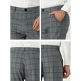 thumbnail image 6 of NOMADIC NOOK Men's Dress Plaid Trousers Slim Fit Flat Front Pants with Pockets 2 Pack, 6 of 6