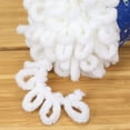 thumbnail image 3 of JubileeYarn Fun Finger Sparkle Loops Yarn - Polyester Jumbo Loop Yarn - 100g/Skein - White - 3 Skeins, 3 of 7