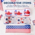 thumbnail image 4 of ZPAQI Memorials Day Patriotics Wire Ribbons Independences Day 4th of Julys Ribbons, 4 of 19