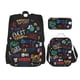 thumbnail image 1 of Disketp Basketball Mochila Estampada de Gran Capacidad con Lonchera y Estuche, Set de 3 Piezas para Estudiantes, 1 of 7